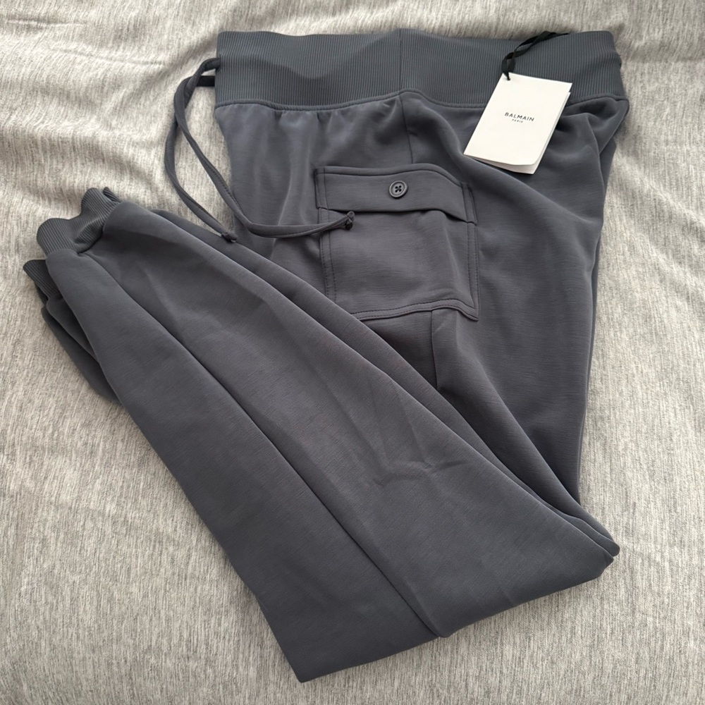Balmain Slate Gray Joggers